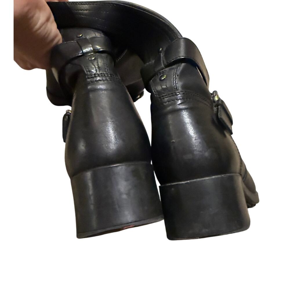 Prada Black Leather Moto Riding Boots – Women’s Size 38 (US 7.5) - Picture 9 of 13